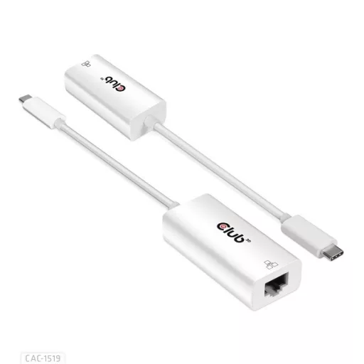 Club 3D Átalakító - CAC-1519 (3.2 USB-C Gen 1 to RJ45 1GB Ethernet, aktív)