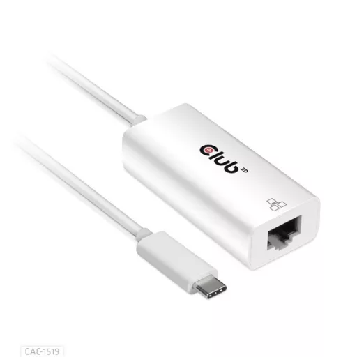 Club 3D Átalakító - CAC-1519 (3.2 USB-C Gen 1 to RJ45 1GB Ethernet, aktív)