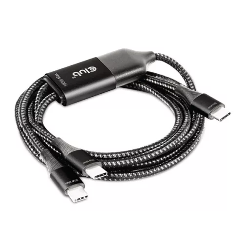 Club 3D Kábel - CAC-1527 (USB-C Y kábel, 100W PD, 1.83m, 2xUSB-C)