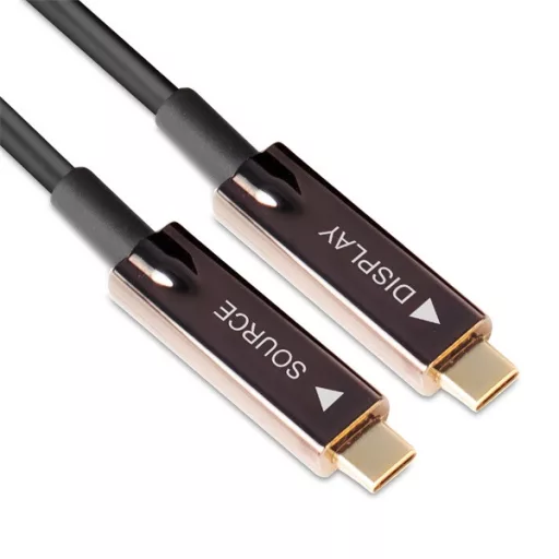 Club 3D Kábel - CAC-1589 (3.2 USB-C Gen 2 to 3.2 USB-C Gen 2, aktív, optikai, 60W PD, 4K60Hz, Bidirectional, M/M, 20m)