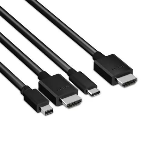 Club 3D Átalakító - CAC-1630 (USB-C + HDMI + MiniDisplayport to HDMI 4K60Hz, M/M, 32AVG)