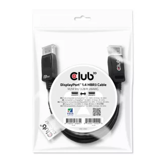   Club 3D Kábel - CAC-2067 (DisplayPort 1.4, HBR3, 8K60Hz, 1m, M/M, VESA minősítés)