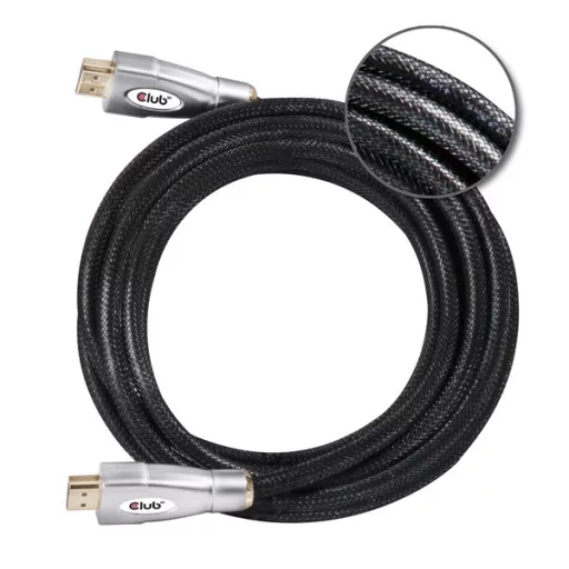 Club 3D Kábel - CAC-2312 (HDMI 2.0, 4K60Hz UHD, HDR, 5m, aranyozott, 18Gbps, Bidirectional)