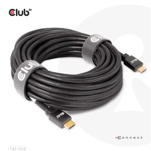 Club 3D Kábel - CAC-2314 (HDMI 2.0 4K60Hz RedMere, M/M, 15m, 18Gbps, UHD, AWG28)