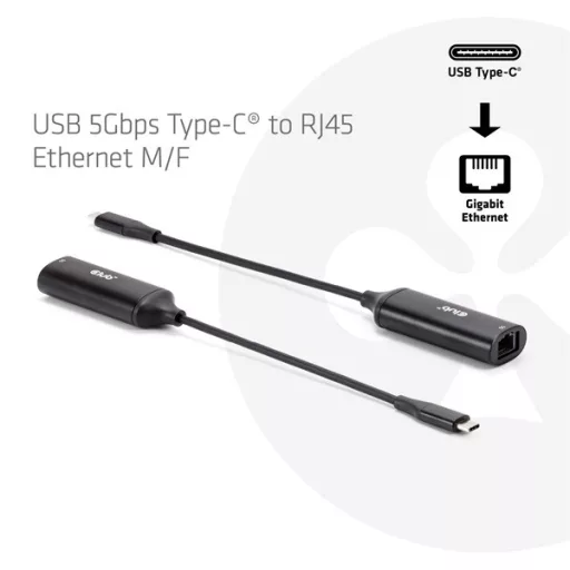 Club 3D Átalakító - CAC-2530 (USB-C to RJ45 Ethernet)