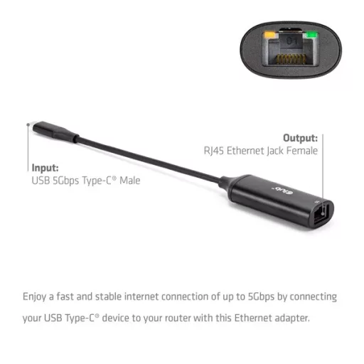 Club 3D Átalakító - CAC-2530 (USB-C to RJ45 Ethernet)