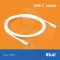 Club 3D Kábel - CAC-3001 (USB-C, PD 240W, 20Gbps, 4K60Hz, fehér, M/M, 2m)