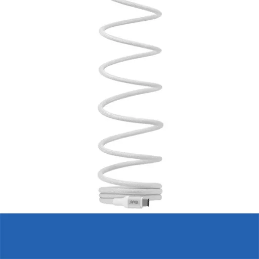 Club 3D Kábel - CAC-3032 (USB-C, Mágneses, PD3.1, 240W, 20Gbps, fehér, M/M, 2m)