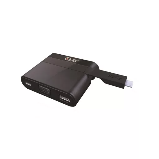 Club 3D Notebook Dokkoló - CSV-1532 (60W, 3.0 USB-C to D-Sub, VGA, 3.0 USB-A, (for Data) 3.0 USB-C)