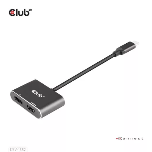 Club 3D USB Hub - CSV-1552 (3.2 USB-C Gen 1 to DisplayPort, HDMI, 4k60Hz)