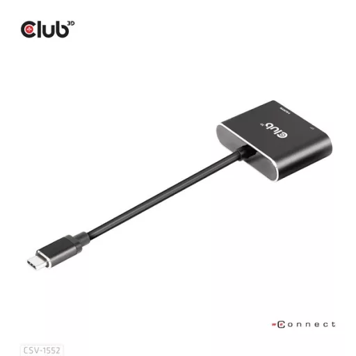 Club 3D USB Hub - CSV-1552 (3.2 USB-C Gen 1 to DisplayPort, HDMI, 4k60Hz)