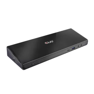   Club 3D Notebook Dokkoló - CSV-1562 (60W, 3.2 USB-C to 3xHDMI, 2x DP, 6x 3.2 USB-A, RJ45. 3,5 Jack)