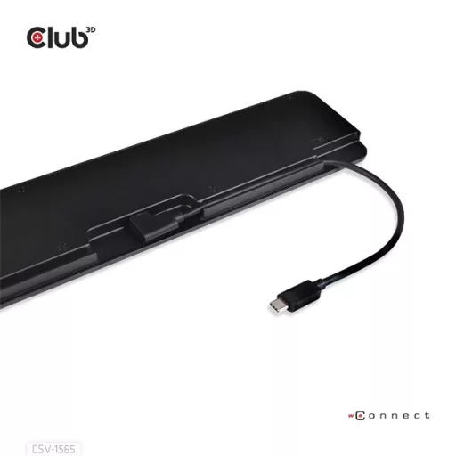 Club 3D Notebook Dokkoló - CSV-1565 (100W, USB-C to 5xUSB-A Gen 1, 2x USB-A 2.0, HDMI, DP,VGA, RJ45, Micro SD, 3,5 Jack)