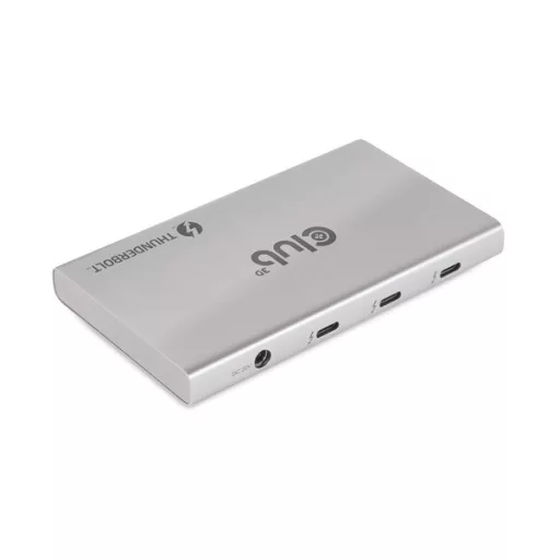 Club 3D USB Hub - CSV-1580 (Thunderbolt 4 to 3x Thunderbolt 4, 1x USB Gen2 Type-A, 100W DC, Max. 10Gbps)