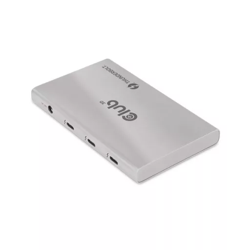 Club 3D USB Hub - CSV-1580 (Thunderbolt 4 to 3x Thunderbolt 4, 1x USB Gen2 Type-A, 100W DC, Max. 10Gbps)
