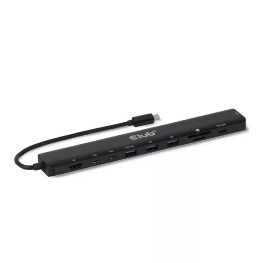 Club 3D USB Hub - CSV-2550 (USB-C to 3xUSB-C, 3xUSB-A, RJ45, SD/MicroSD, 140W PD, HDMI, 8K30hz)