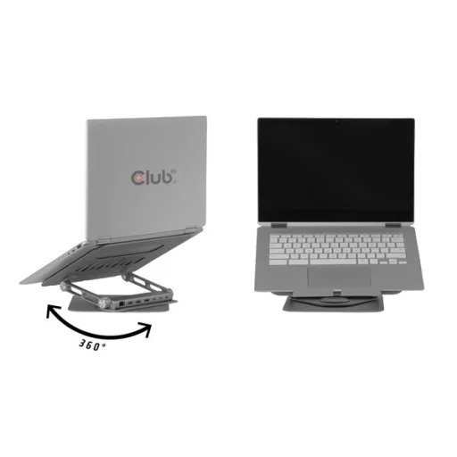 Club 3D Notebook Állvány - CSV-2554 (100W, 4K60Hz HDMI, 3x USB-C, RJ-45, 2x USB-A)