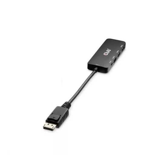 Club 3D Átalakító - CSV-7330 (DisplayPort 2.1 to 3xHDMI, 8K60Hz, HDR, HDCP 2.3, HPD, ALT mode)