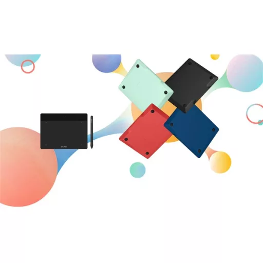 XP-PEN Grafikus tábla - DECO FUN S_BK (6,3"x4", 5080 LPI, PS 8192, 220 RPS, USB-C) fekete