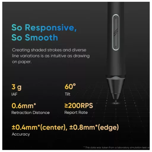 XP-PEN Grafikus kijelző - Artist 13.3 PRO V2 (13", IPS, 16:9, 1920x1080, 5080 LPI, PS 16k, 200 RPS, 9 gomb) fekete
