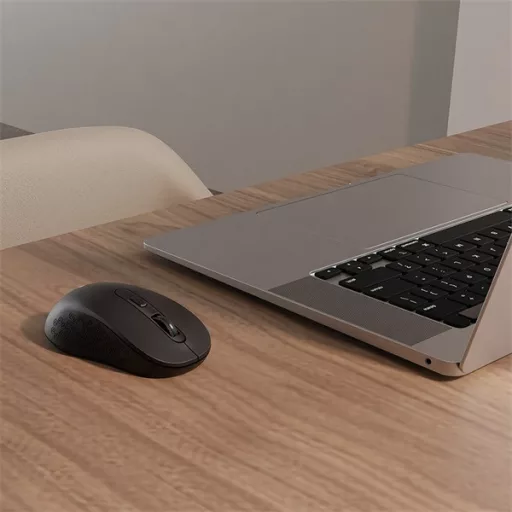 Everest Vezeték nélküli Egér - SM-BT08 (Bluetooth, 1600 DPI, 2,4 Ghz, BT 5.2, 4gomb, optikai, fekete)