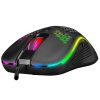 Everest Gamer Egér - SM-G66 X-HOLE  (8000 DPI, 7gomb, 1,5m harisnyázott kábel,optikai, fekete, RGB LED)