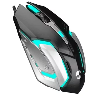   Everest Egér - SM-G72  (1200 DPI, 4gomb, 1,5m kábel, optikai, fekete, RGB LED)
