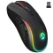 Everest Vezeték nélküli Egér - SM-W75 -X-RAPID (1600 DPI, 6 gomb, optikai, fekete, RGB LED)