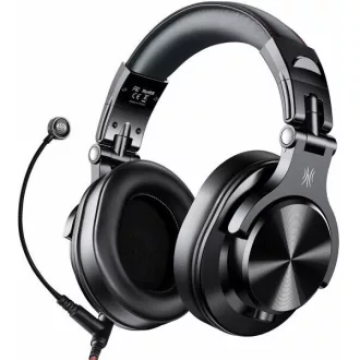   ONEODIO DJ Fejhallgató - Fusion A71M Black (Vezetékes, 3,5mm, 6,35mm jack, mikrofon, Hi-Res Audio)