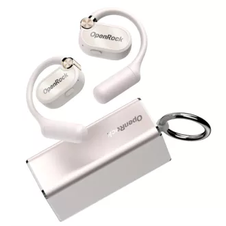   ONEODIO Sport Fejhallgató - OpenRock X White (premium, légvezetés, BT 5.3, fehér)