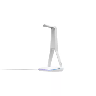   The G-Lab Fejhallgató állvány - K STAND HYDROGEN W (fehér, 2xUSB3.0, 1xUSB-C, műanyag, RGB)