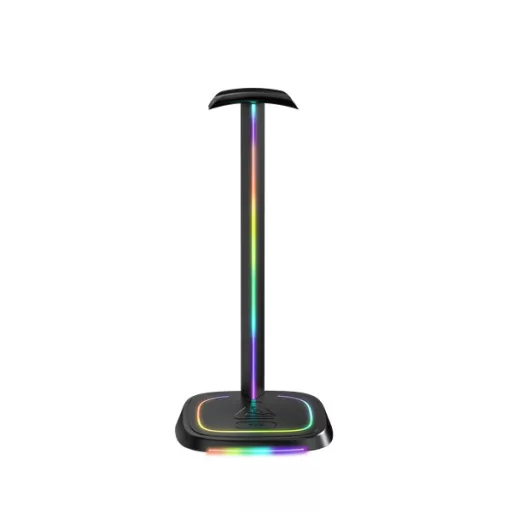 The G-Lab Fejhallgató állvány - K STAND NEON RGB (fekete, univerzális, csúszásgátló, RGB)