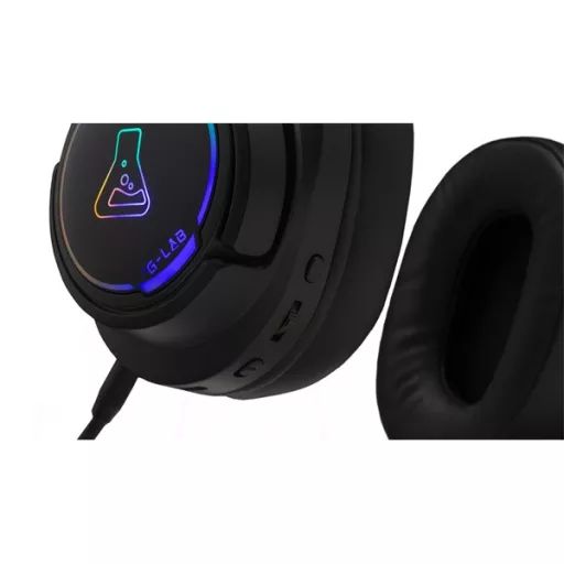 The G-Lab Vezeték nélküli Fejhallgató - KORP IRIDIUM (2,4Ghz, USB-C, Bluetooth, mikrofon, hangerőszabályzó, fekete)