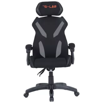   The G-Lab Gamer szék - KS BARIUM BLACK (fekete; állítható magasság; áll. kartámasz)