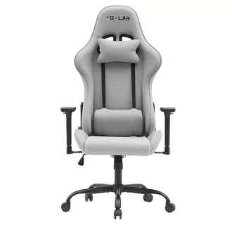   The G-Lab Gamer szék - KS PLATINIUM GREY (fekete; állítható magasság; áll. kartámasz)