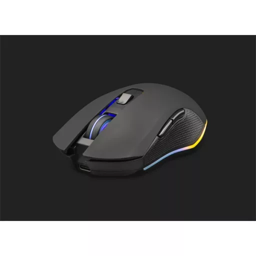 The G-Lab Vezeték nélküli Gamer Egér - KULT HELIUM WL (3200 DPI, 6 gomb, makro,  RGB LED, fekete)