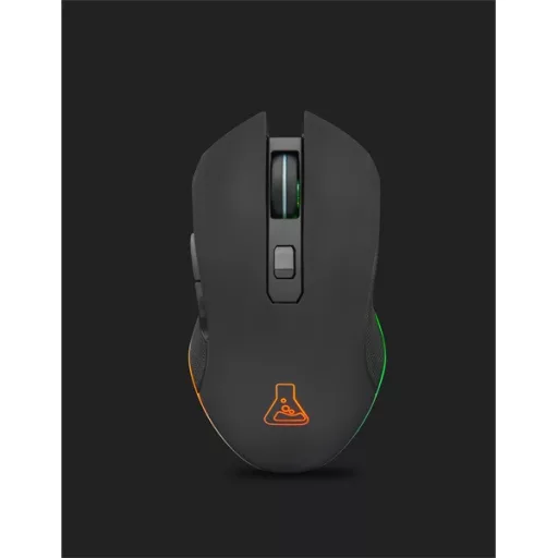 The G-Lab Vezeték nélküli Gamer Egér - KULT HELIUM WL (3200 DPI, 6 gomb, makro,  RGB LED, fekete)