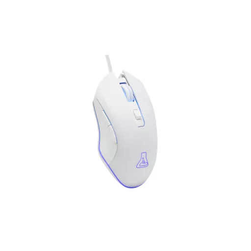 The G-Lab Gamer Egér - KULT HELIUM W (3200 DPI, 6 gomb, makro, 1,8m kábel, RGB LED, fehér)