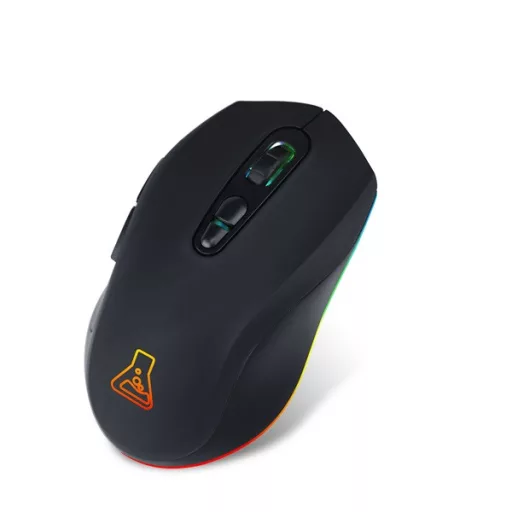 The G-Lab Vezeték nélküli Gamer Egér - KULT KRYPTON (6400 DPI, 2,4Ghz + BT, 7 gomb, 250Hz,  RGB LED, fekete)