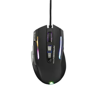   The G-Lab Gamer Egér - KULT NITRO ATOM (4800 DPI, 9 gomb, makro, 1,8m kábel, RGB LED, fekete)