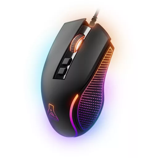 The G-Lab Gamer Egér - KULT THORIUM (RGB, 12800 DPI, 1000Hz, 7 gomb, RGB, USB, fekete)