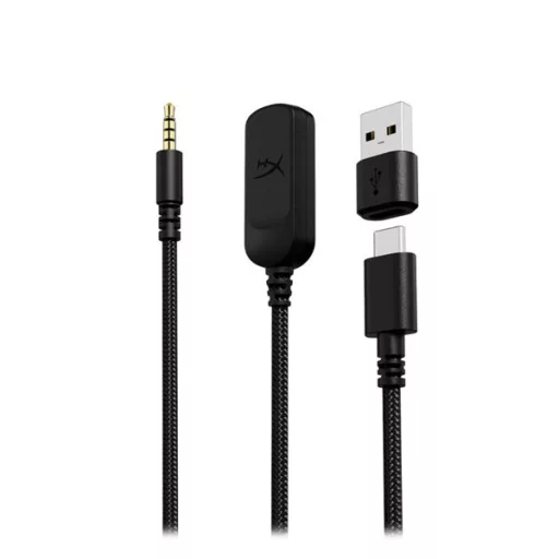 HyperX Fejhallgató - Cloud III (Vezetékes, USB-A/USB-C/3,5mm Jack, fekete/fekete)