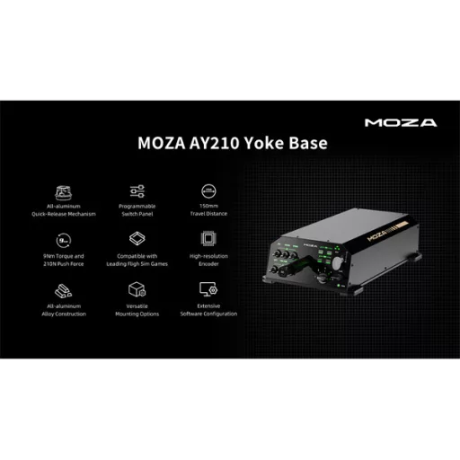 Moza Racing kiegészítő - Flight AY210 YOKE Bázis (9 Nm)