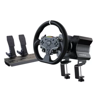   Moza Racing csomag - R5 PC Szimulátor szett (Direct Drive, R5 bázis, ES kormány, SR-P Lite pedál, bilincs)