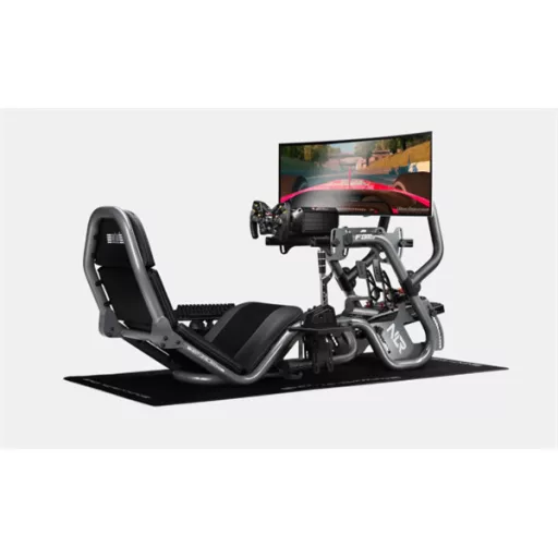 Next Level Racing Szimulátor cockpit - F-GT Pro Formula és GT Racing cockpit Grey Edition (Formula ülés; tartó konzolok)