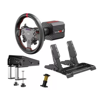   PXN csomag - VD4 PC Szimulátor szett (Direct Drive, VD4 bázis + WAS kormány + PD HM pedál, Z8 bilincs, fekete)