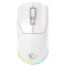 Rampage Vezeték Nélküli Egér - PROTE M5 PRO (Pixart PAW3395, Huano 80M, 26000 DPI, 500mAh, 6 gomb, RGB, Type-C, fehér)