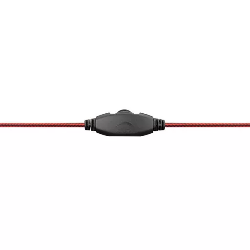 Snopy Fejhallgató - SN-4488 (mikrofon, 3.5mm jack, hangerőszabályzó, nagy-párnás, 2.1m kábel, fekete-piros)