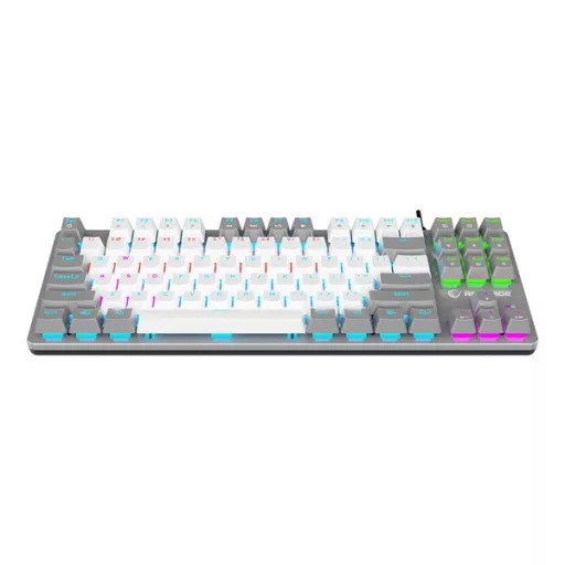 Rampage Billentyűzet - SNUG K14 Black US (Vezetékes, Mechanikus, Blue switch, angol, fekete, RGB LED)