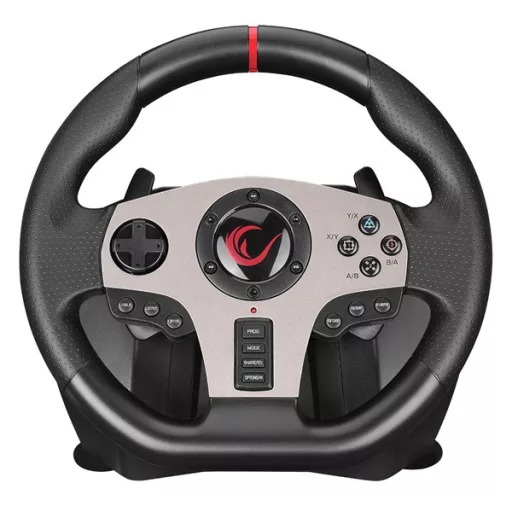 Rampage Gamer kormány - V902  (PC, 3 pedál+váltókar, vibrálás)